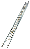 60 Feet (ft), Louisville<sup>™</sup> Type I-A Rated 3 Section Aluminum Industrial Extension Ladders
